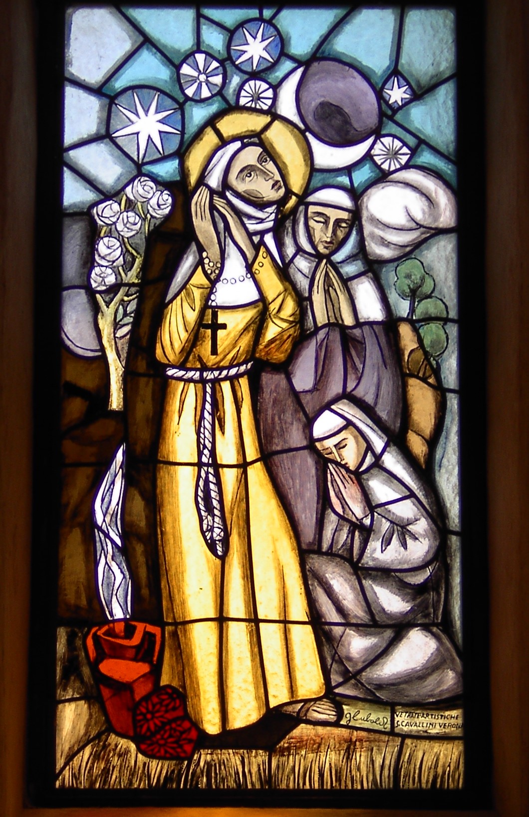 Fensterbild Klara von Assisi