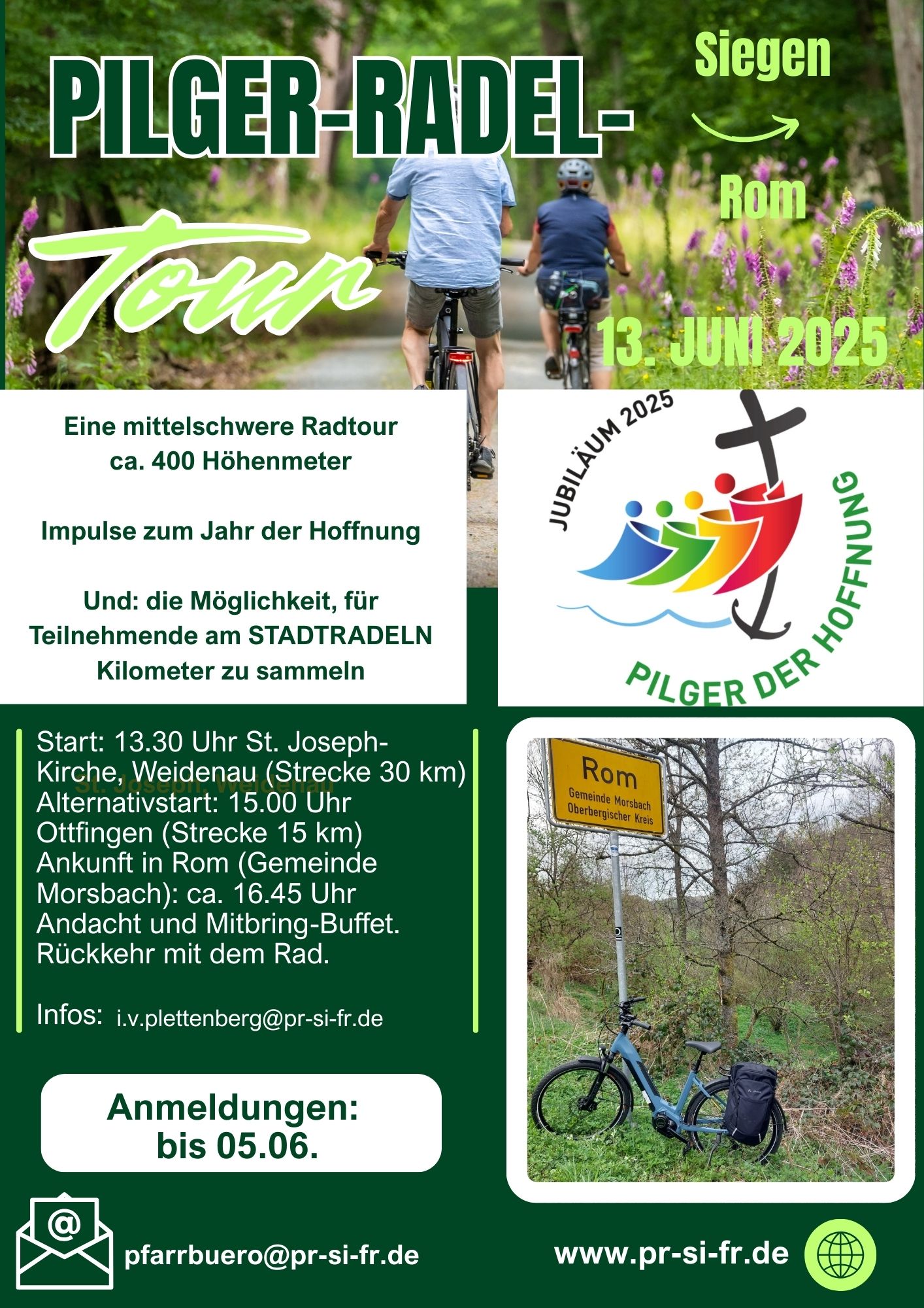 Pilgerradeln im Heiligen Jahr