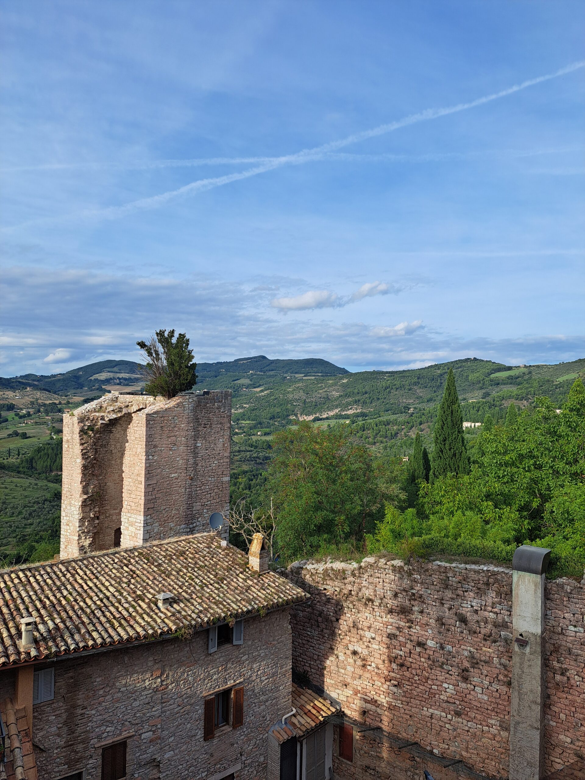 20250914_171817 Blick in die sanften Hügel hinter Assisi.
