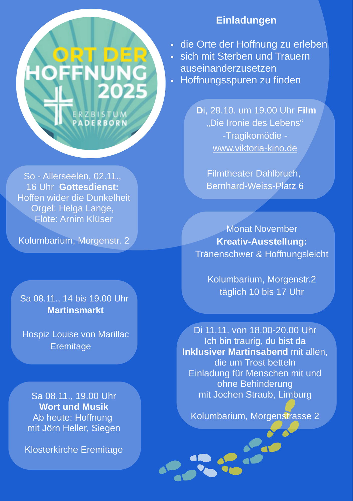 Ausschreibung Angebote Hoffnungsorte November