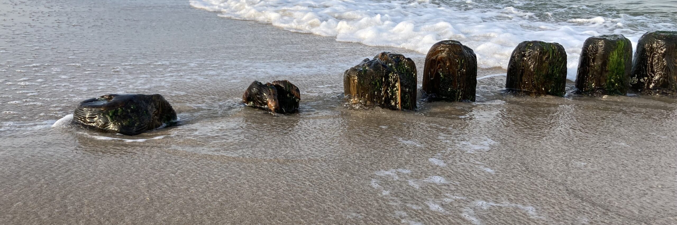 Wellenbrecher mit Gist auf Sylt